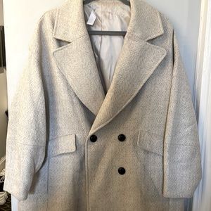 MANGO WOOL PEA COAT